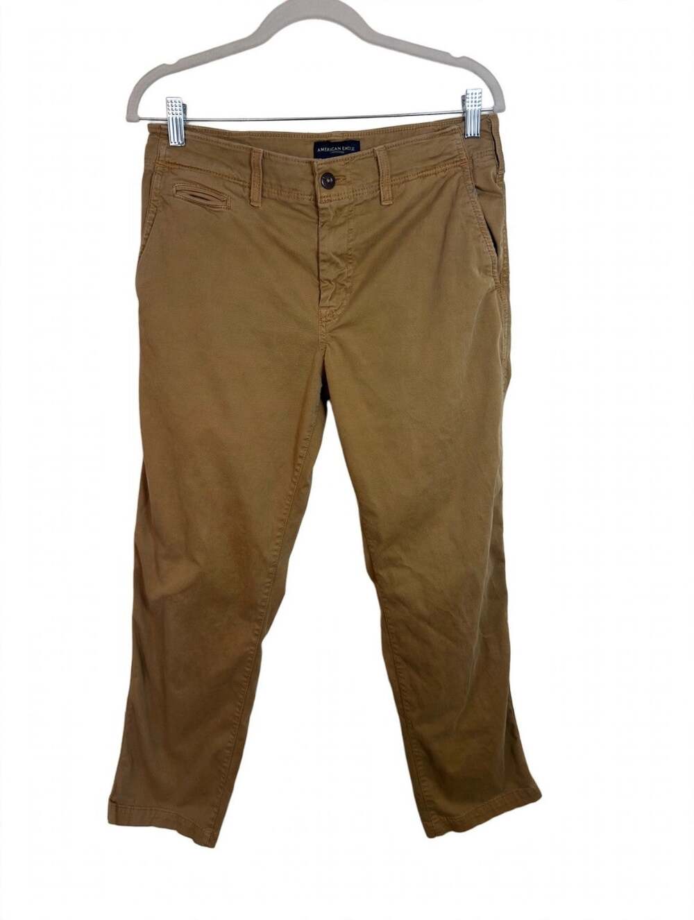 American Eagle Chino Pants Men 30x32 Khaki Original Straight Extreme Flex